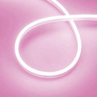 Светодиодная лента герметичная AURORA-PS-A120-12x6mm 24V Pink (10 W/m, IP65, 2835, 5m) (Arlight, Силикон) : Серия AURORA 24V [mono]